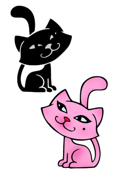 Киска рисунок