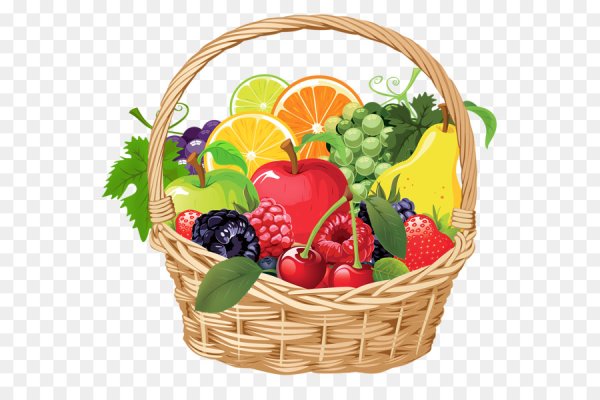 Корзина овощей и фруктов для детей