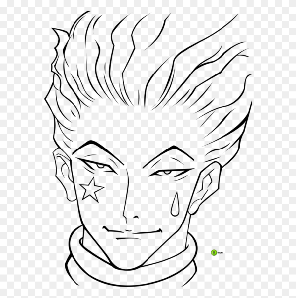 Хисока Хантер х Хантер черно белый