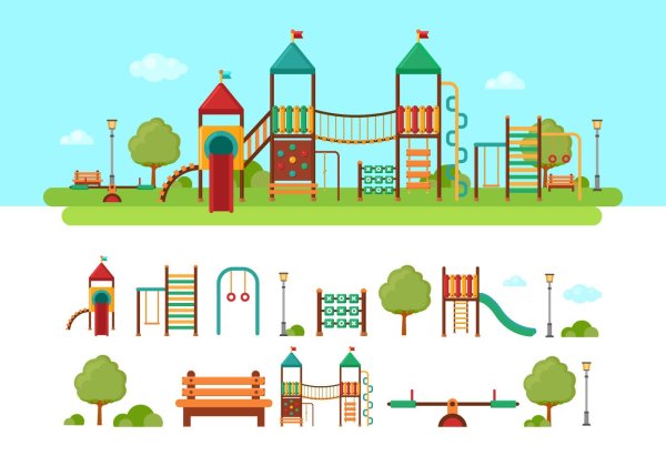Детская площадка вектор