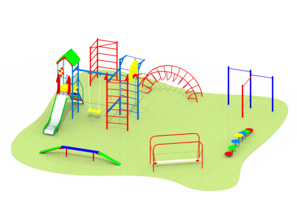Детская площадка мультяшная