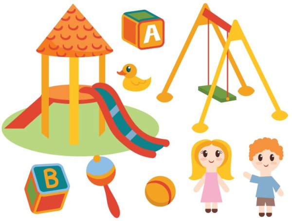 Детская площадка вектор