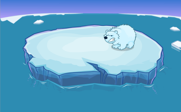 Льдина мультяшная