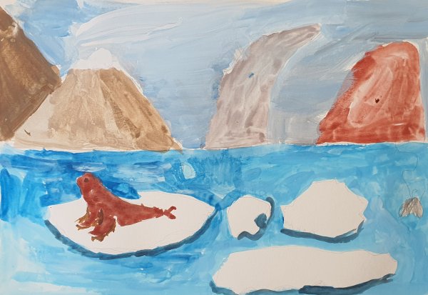 Льдина рисунок