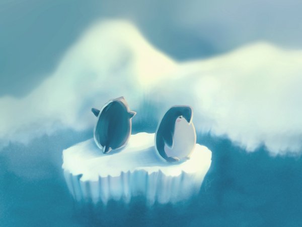 Ледник на белом фоне