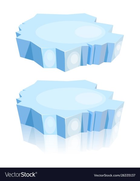 Лед на реке вектор