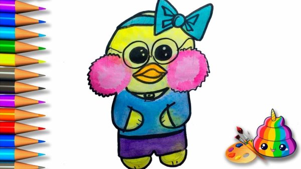 Как нарисовать утку lalafanfan