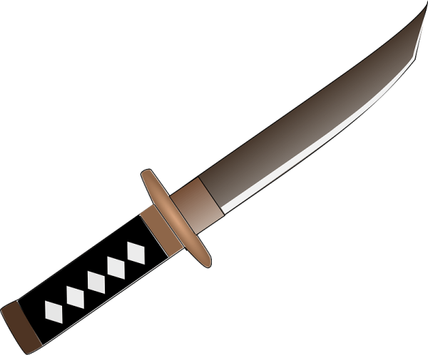 Нож танто чертеж