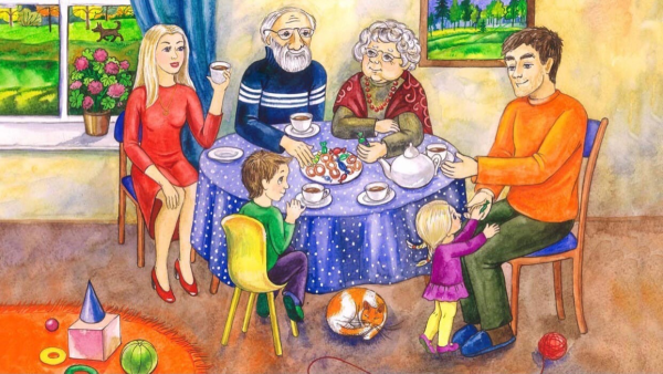 Рисунок на тему семейные традиции