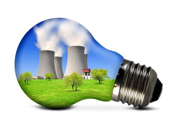 Атомная Энергетика на белом фоне