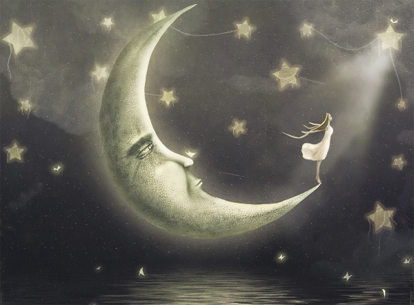 Сказочное изменение облика Луны