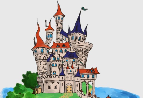 Замок мультяшный