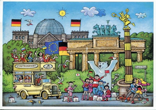 Мультяшный немецкий город