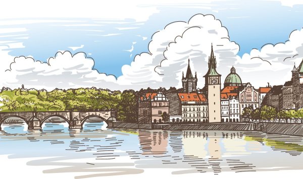 Нарисованный город