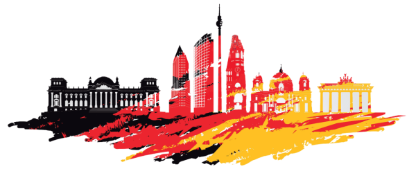 Германия достопримечательности вектор