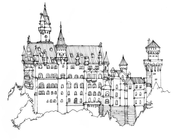 План замка Нойшванштайн