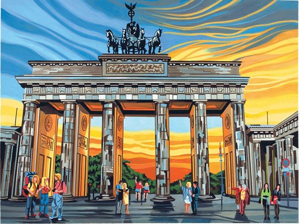 Берлин живопись Бранденбургские ворота