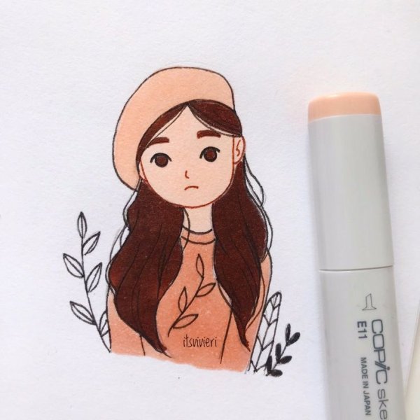 Рисунки девочек маркерами itsvivieri