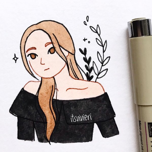 Рисунки для артбука для девочек