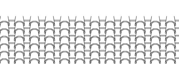 Черепица шаблон для печати