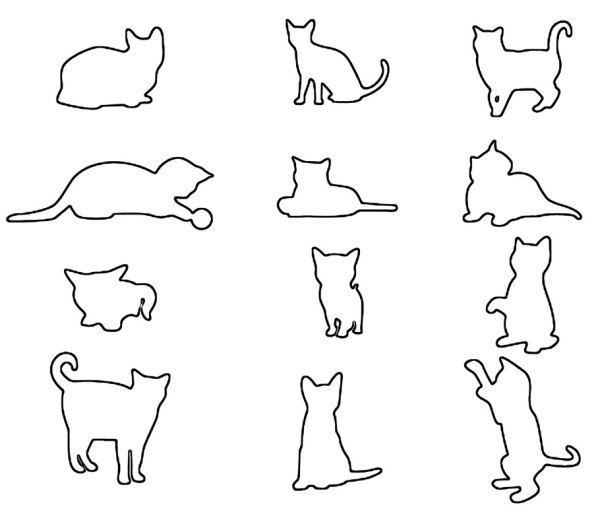Контур кошки