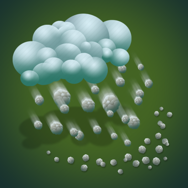 Тучка с градом