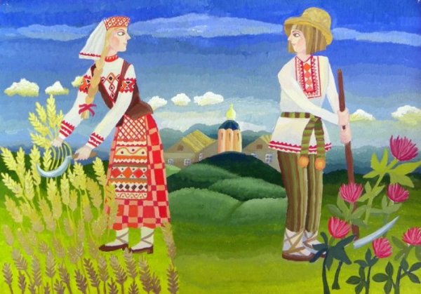 Детские работы на тему славяне