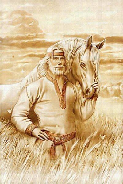 Славянская девушка арт