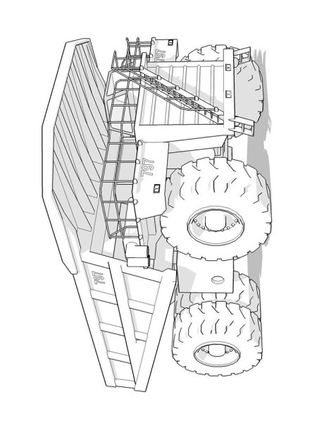 Логотип карьерного самосвала