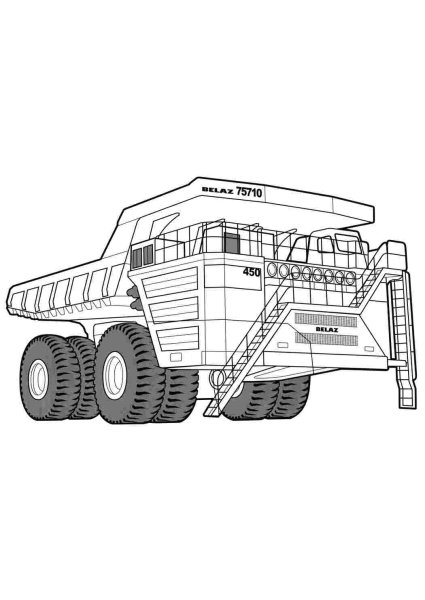 БЕЛАЗ-75710 рисунок