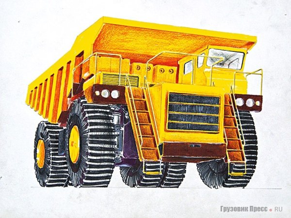 БЕЛАЗ 7555 контур