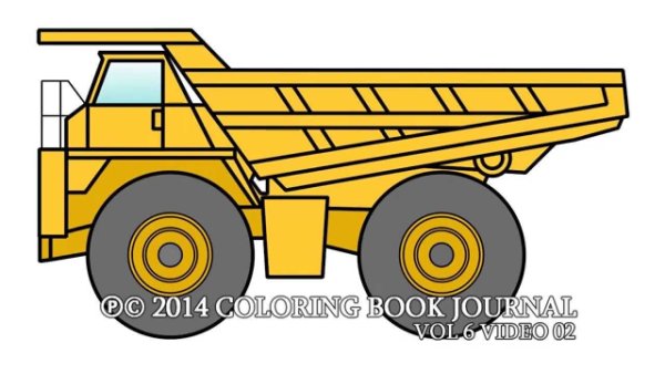 БЕЛАЗ контур вид сбоку