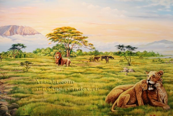 Животные саванны для детей