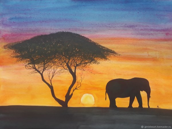 Африканские пейзажи в живописи