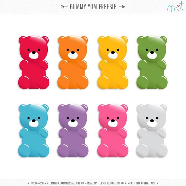 Бумажные желейные мишки