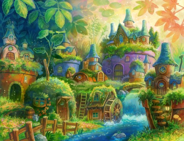 Сказочный город рисунок
