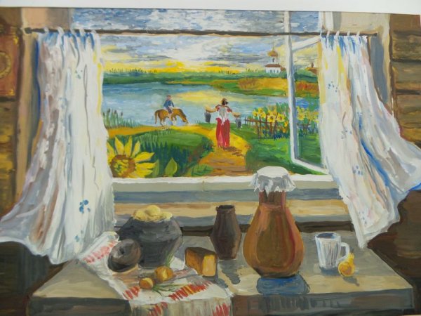 Донские пейзажи гуашью