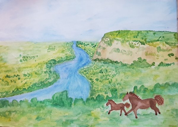 Рисунок на казачью тему