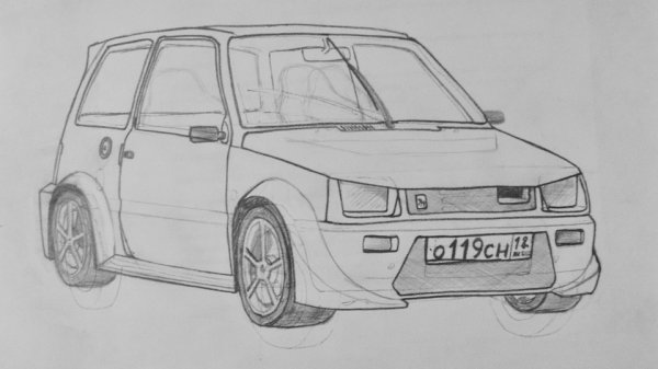 ВАЗ 1111 Ока раскраска