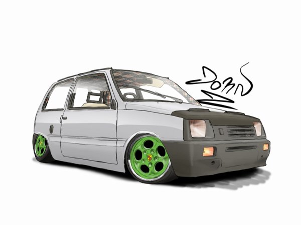 Ока карандашом