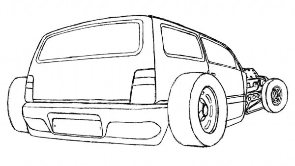 Чертёж ВАЗ Ока 2111