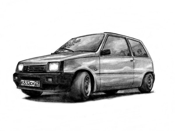 Ока рисунок спереди