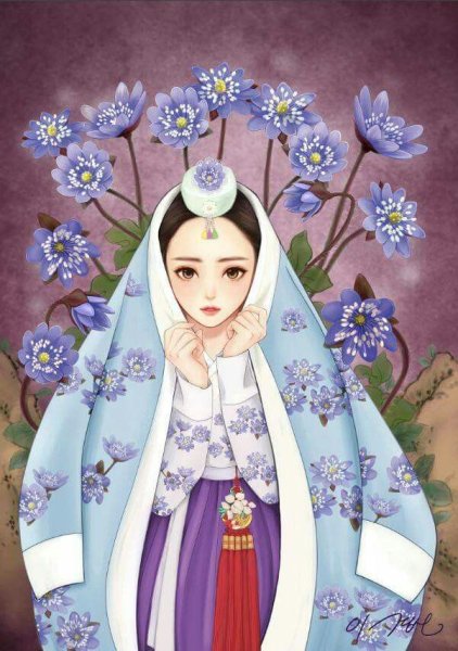 Корейский ханбок арт