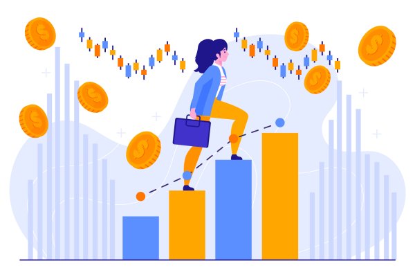 Финансы и карьера иллюстрация