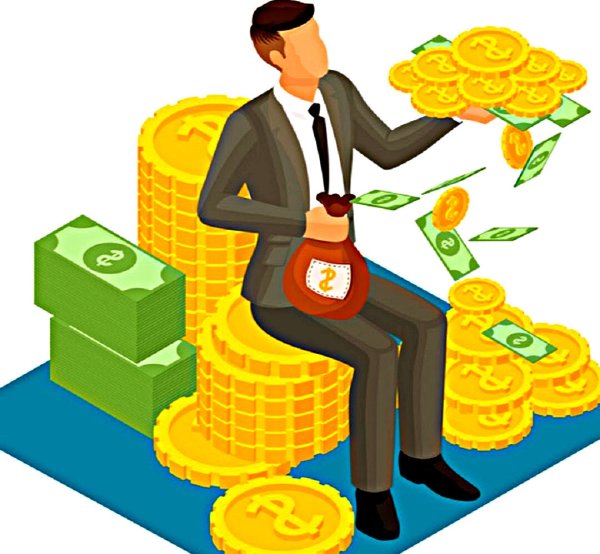 Человек с деньгами без фона