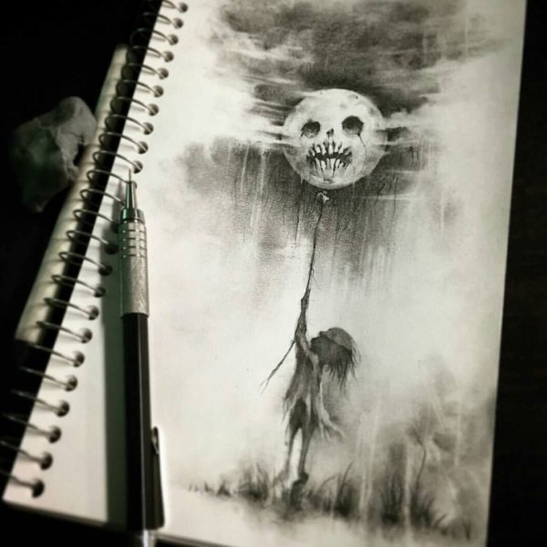 Страшные рисунки карандашом