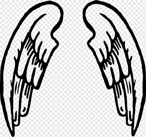 Крылья трафарет