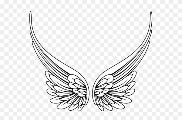 Крылья трафарет