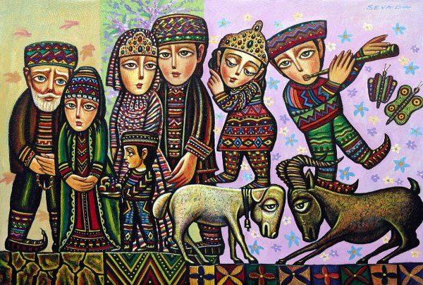 Портреты живопись армянки в национальном