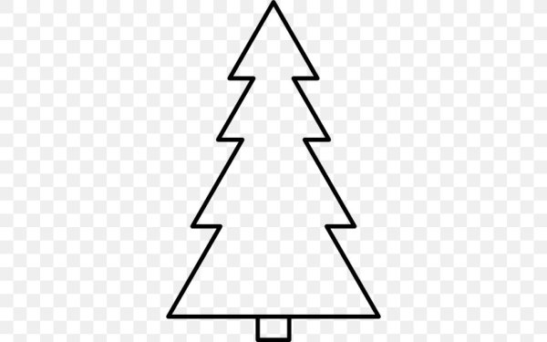 Трафарет "елка"